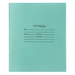 Комплект тетрадей из 20 штук, 24 листа в линию КПК Зелёная обложка, блок №2, белизна 75% (серые листы) - Calligrata фото 2