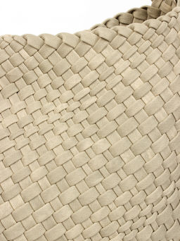 LACCOMA сумка СУ1053-2-винтаж бежевый эко кожа хлопок  фото 3