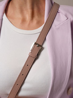 Сумка кожаная через плечо Azaro 3684 фруктовый мусс