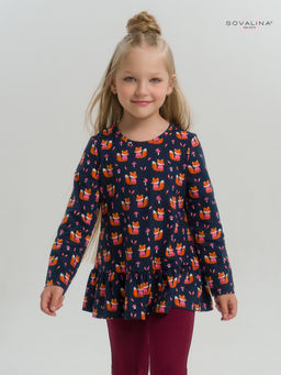 Костюм Алиса лисята на синем-марсала - Sovalina фото 16