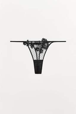 PLUMETIS LACE THONG - Zara фото 5