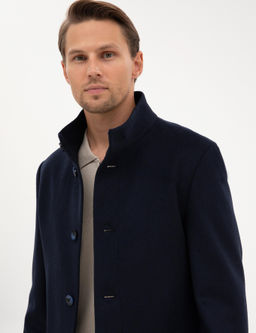 Lacivert Slim Fit Palto - Pierre cardin фото 2