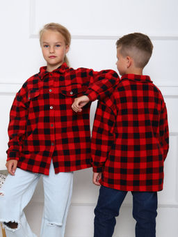 РБ013 Рубашка Мейн (красный) - Милаша фото 8