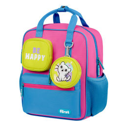 Рюкзак F?rst F-Kids "Be Happy!" (FT-KB-022502) 30,5*25,5*12см, 1 отделение, 5 карманов, эргономичная спинка