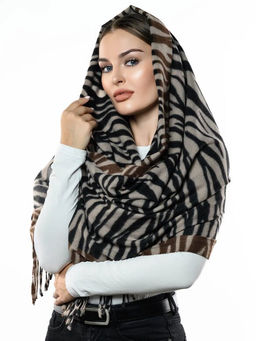 Яркий палантин с анималистичным принтом - Pretty mania фото 4