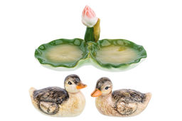 Набор для специй 3 пр. 40 мл 14*10*7 см Уточки, солонка, перечница, подставка - Elan gallery фото 8