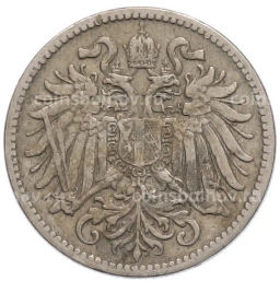 Монета 10 геллеров 1895 года Австрия