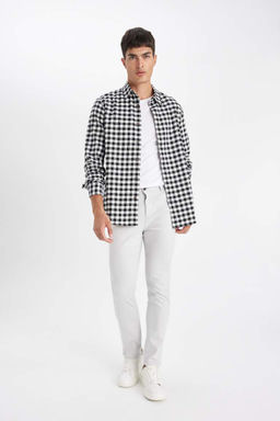 Узкие брюки приталенного кроя - Defacto фото 3