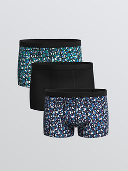 Standart Kal?p Pamuklu Esnek Erkek Boxer 3l?