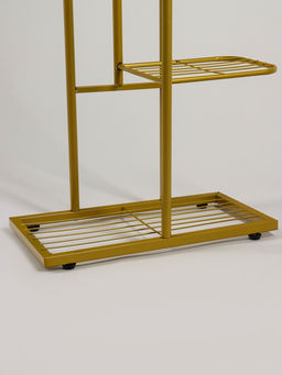 Подставка для цветов Greengo, 7 полок, 43×22×126 см, напольная, металл, цвет золотой
