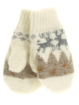 Варежки детские круговые "Два оленя" 0313-2