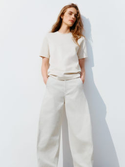 Pantalones de pana con pernera de barril - H&m фото 6