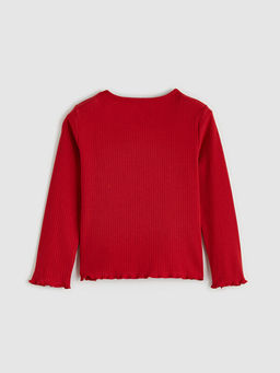 Bisiklet Yaka Kalp Nak??l? K?z ?ocuk Ti??rt