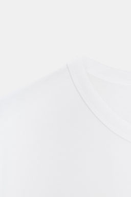 ASYMMETRIC SHORT SLEEVE T-SHIRT - Zara фото 9