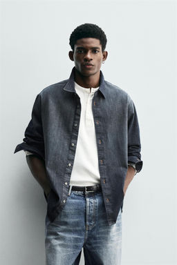 WASHED DENIM SHIRT - Zara фото 2
