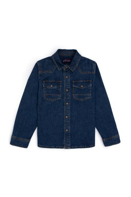 Синяя джинсовая рубашка для мальчика Неожиданная скидка в корзине - U.s. polo assn фото 2