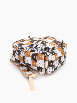 Набор: рюкзак школьный и пенал, с карманами, с принтом, размер 29?12?41 см, розовый/разноцветный