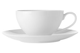 Чашка с блюдцем Белая коллекция, 0,4 л
