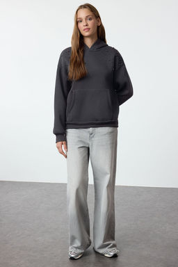 TRENDYOLMILLA Antrasit Orme Sweatshirt TWOAW25SW00137 фото 2