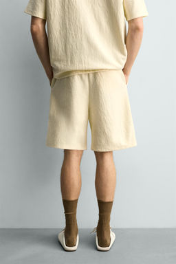 BERMUDA JOGGER ESTRUCTURA / Mantequilla - Zara фото 2