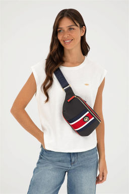 U. S. Polo Assn / Женская поясная сумка темно-синего цвета