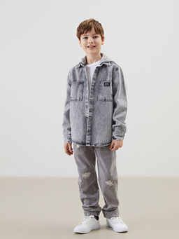 Kap??onlu Erkek ?ocuk Jean G?mlek