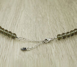 Султанит, круглые гранёные бусины 6мм "Соблазн", бусы длиной 45...51см