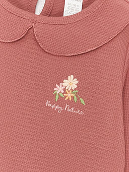 Bebe Yaka Uzun Kollu K?z Bebek Sweatshirt ve Pantolon 2li Tak?m - Waikiki фото 3