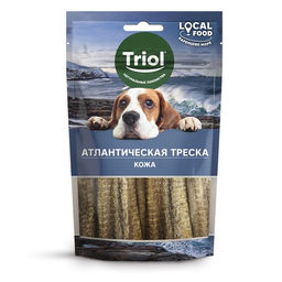 Triol LOCAL FOOD Лакомство для собак "Кожа атлантической трески", 40г