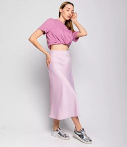 Юбка #КТ2103, пудровый