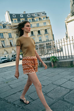 SHORTS CROCHET / Terracota