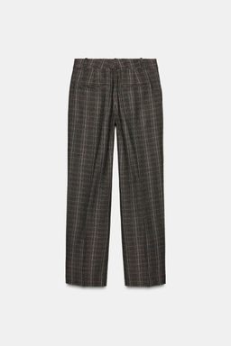 ZW COLLECTION CHECK TROUSERS - Zara фото 7