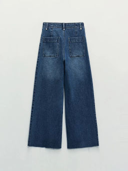 Джинсы укороченные с высокой посадкой ZR2604092323-103 / Zarina