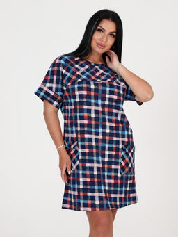 Т-24 ТУНИКА ЖЕНСКАЯ (Клетка) - А-дина фото 4