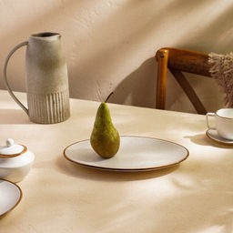 Блюдо SL Home «Волна в камне», 30.5×20 см, фарфор, белое