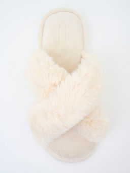 Тапочки домашние Indefini полиэстер кремовый  фото 7