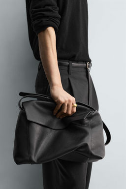 LEATHER CROSSBODY BAG L LIMITED EDITION - Zara фото 10