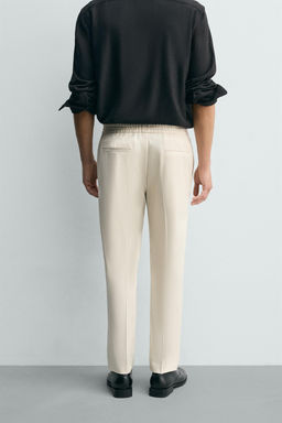 PANTAL?N CINTURA JOGGER CONFORT / Crudo medio - Zara фото 3
