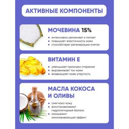EpilProfi Professional Ночной питательный крем для лица с мочевиной 15% / Urea 15% + Vitamin E, 250 мл 250 мл фото 4