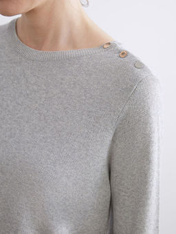 Bisiklet Yaka ?izgili Kad?n Triko Kazak