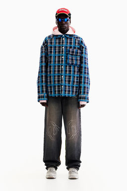 Loose Jeans con strass