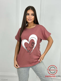 Женская футболка с принтом