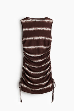 Vestido de playa con cord?n de ajuste