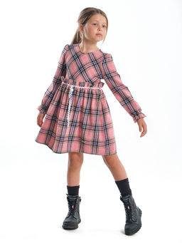 Платье для девочки нарядное UD 7351 бирюз клетка - Mini maxi фото 12