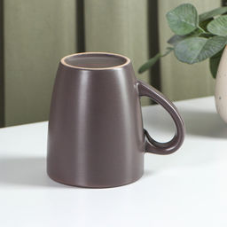 Кружка керамическая Доляна Пастель, 360 мл, цвет коричневый  фото 3