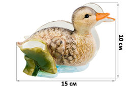 Салфетница с вазочкой под зубочистки 15*12*10 см "Уточка"