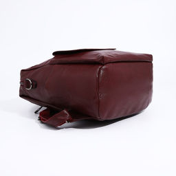 Рюкзак женский из искусственной кожи на молнии, 2 кармана, цвет бордовый - Simaland фото 4