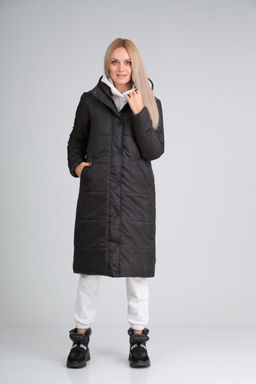 Пальто Modema 1026/1 черный  фото 3