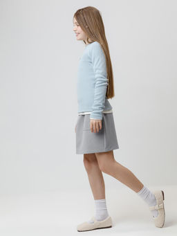 КР 7153/серый 3911 к655 юбка для дев