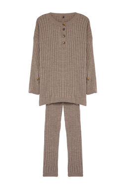 Vizon Fitilli Genis Kal?p Triko Alt-Ust Tak?m TWOAW22AU0039 - Trendyolmilla фото 6